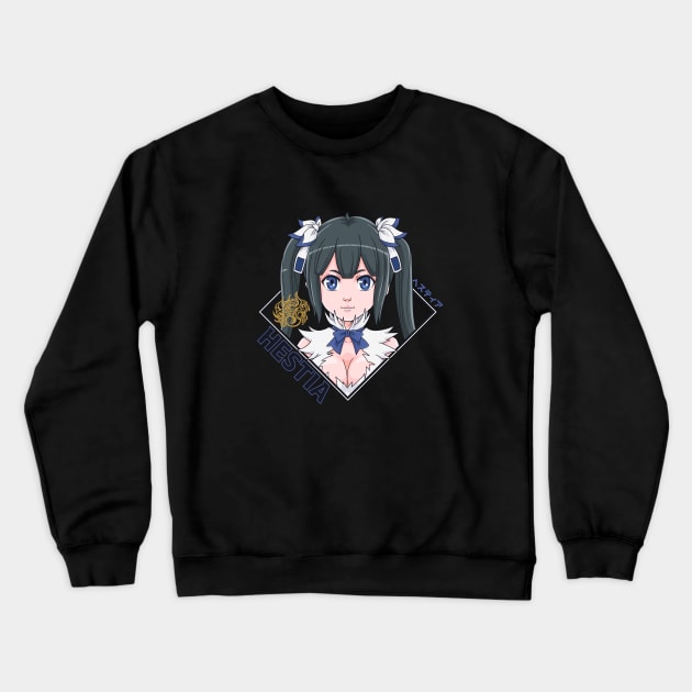 Goddess Hestia Crewneck Sweatshirt by TeeTowArt